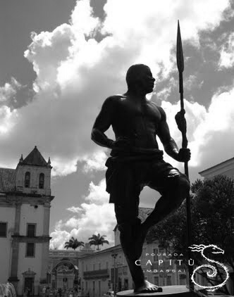 The slave Zumbi dos Palmares in Salvador de Bahia 