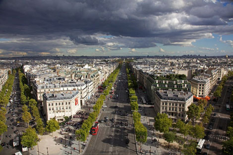 Walk on the Champs Elysées - Paris