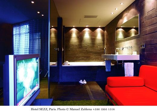 Loft et Suite Eiffel du Sezz Hotel - Salle de bain du Loft
