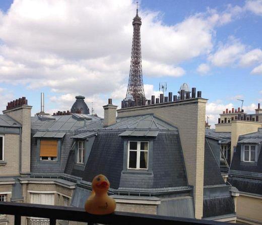 Hotel Sezz Duck - view from Eiffel suite